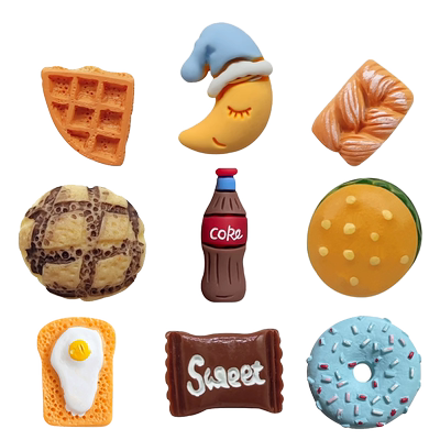 Crocs可爱卡通美食洞洞鞋配饰