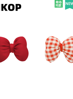 Mkop洞洞鞋配饰高级感diy鞋扣配件红色蝴蝶结鞋花适配Crocs/Cross