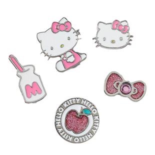 Mkop洞洞鞋配饰高级感鞋扣配件金属KT猫可爱鞋花适配Crocs/Cross