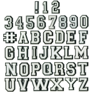 Mkop洞洞鞋配饰高级感鞋扣配件英文数字字母鞋花适配Crocs/Cross