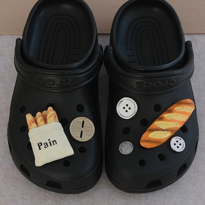 Mkop洞洞鞋配饰高级感鞋扣配件面包纽扣立体鞋花适配Crocs/Cross
