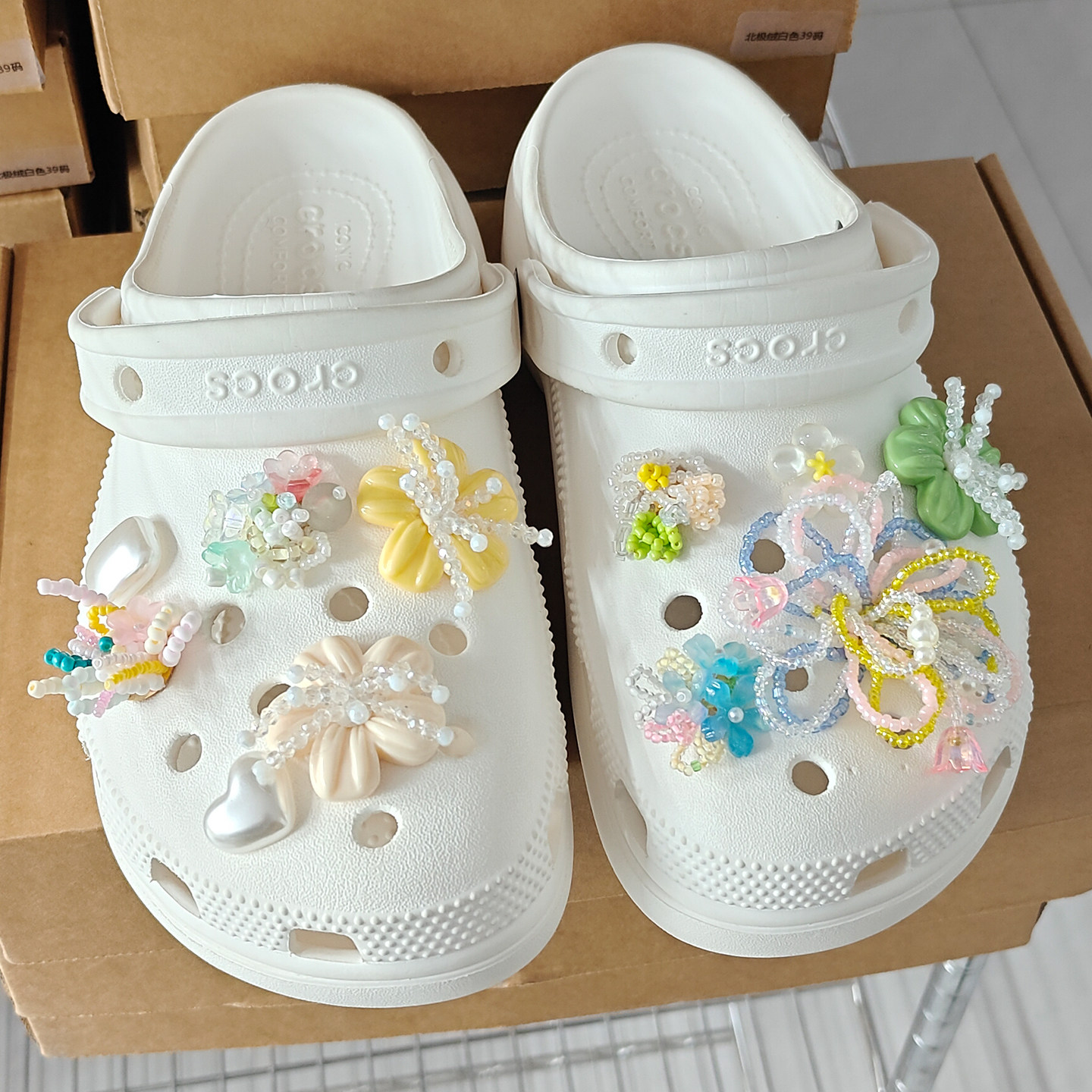 Mkop洞洞鞋配饰高级感鞋扣配件流苏珍珠花朵鞋花适配Crocs/Cross,服饰配件/皮带/帽子/围巾,鞋扣,淘宝优惠券,粉丝福利购,淘宝优惠卷