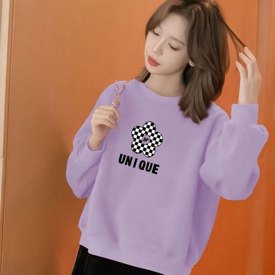 华棉薄款长袖小个子卫衣女春秋