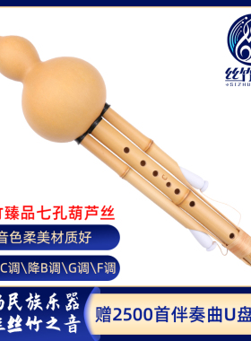 葫芦丝C调D调降b调G调F调成人专业演奏乐器金竹原生态七孔葫芦丝