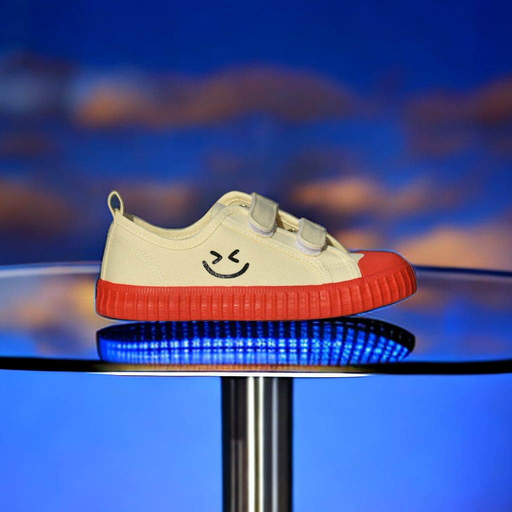 大孚飞跃笑脸儿童软底软面帆布鞋