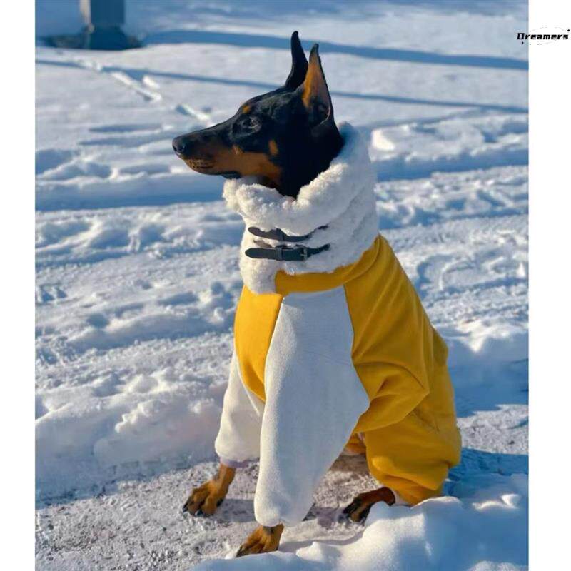 大型犬冬季棉服纯色保暖锁温御寒