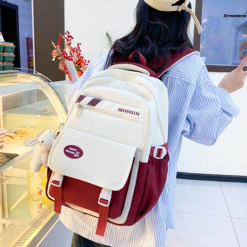 书包女高中生2024新款大容量结实耐用女式学生双肩高颜值耐脏厂家
