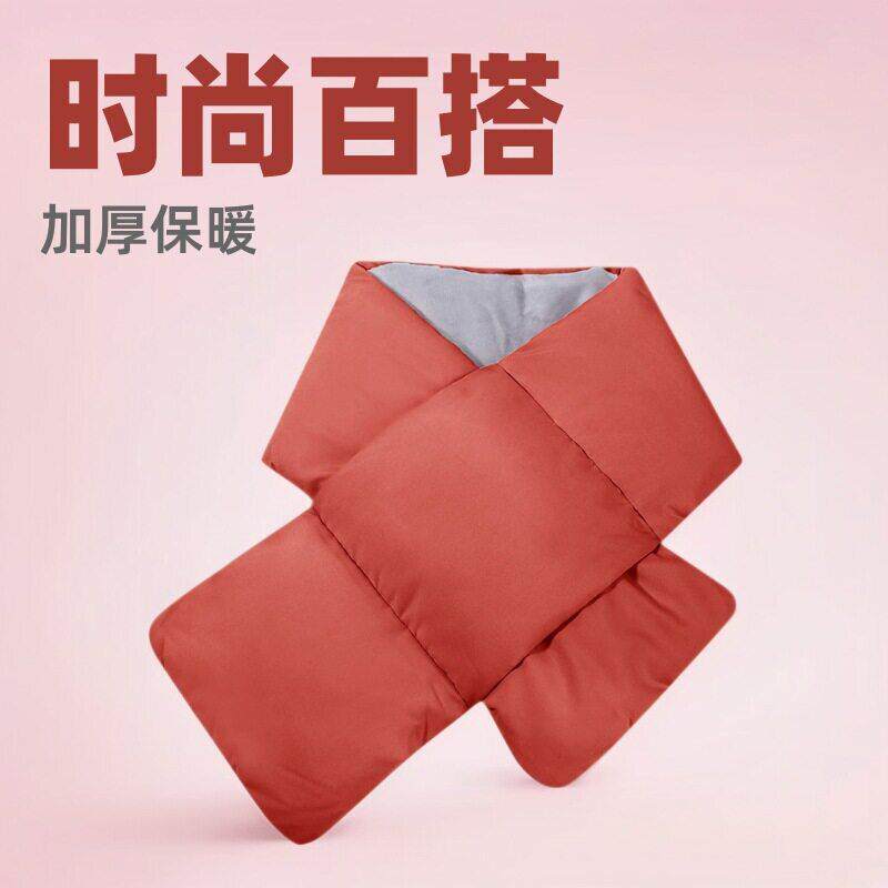 冬季时尚围巾女冬季百搭仿羽绒围脖加厚保暖防风防寒男女色厂家