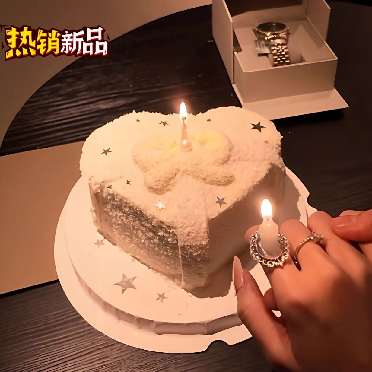 蜡烛戒指椭圆合金戒指底托