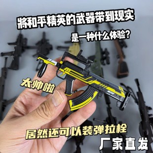 和平精英传世武器盲盒地铁逃生拼装枪Groza突击步枪儿童玩具收藏