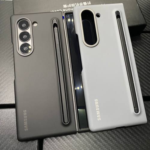 适用三星ZFold6手机壳官方原装同款Fold5带Spen纤巧笔防摔简约高档w25 w24 ZFold7