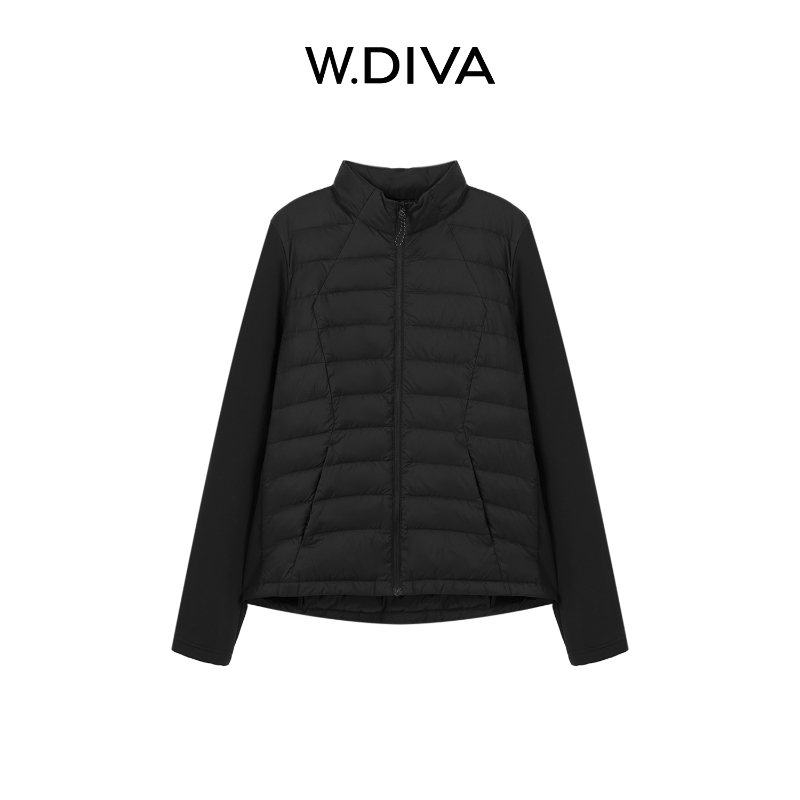 【穹际】秋冬磨毛拼接90鹅绒石墨烯内胆立领羽绒服54C022567