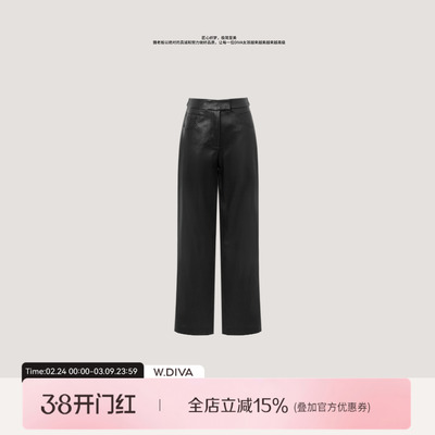 魏老板【剪影】显瘦百搭哑光弹力绵羊皮裤-周五 20:00上新