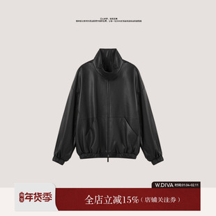 【墨风裁寒】双领设计土耳其进口小羔羊无涂皮外套54C263163