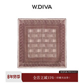 双面印花经典 边缘叙事 棋盘格羊毛方巾披肩秋冬53J293022