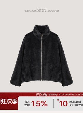 【初雪】皇室苏力婴驼绒羊毛高级感毛呢外套慵懒风53C232517