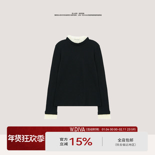 【交响曲】100澳大利亚防缩美丽诺羊毛蕾丝T恤51T121188