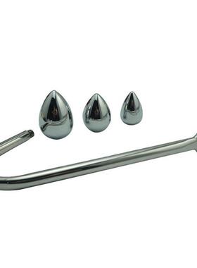 Stainless Steel Anal Hook, 3 Size Anal Balls Changeable Ana