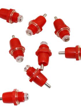 10Pcs Poultry Chicken Nipple Drinker Drinking Fountain Red S