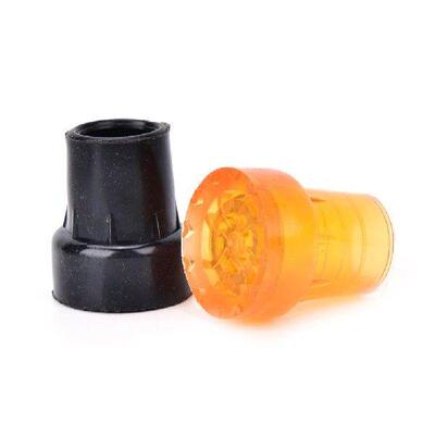 1Pcs 19mm Rubber Walking Hiking Stick Metal Ferrule Bottom