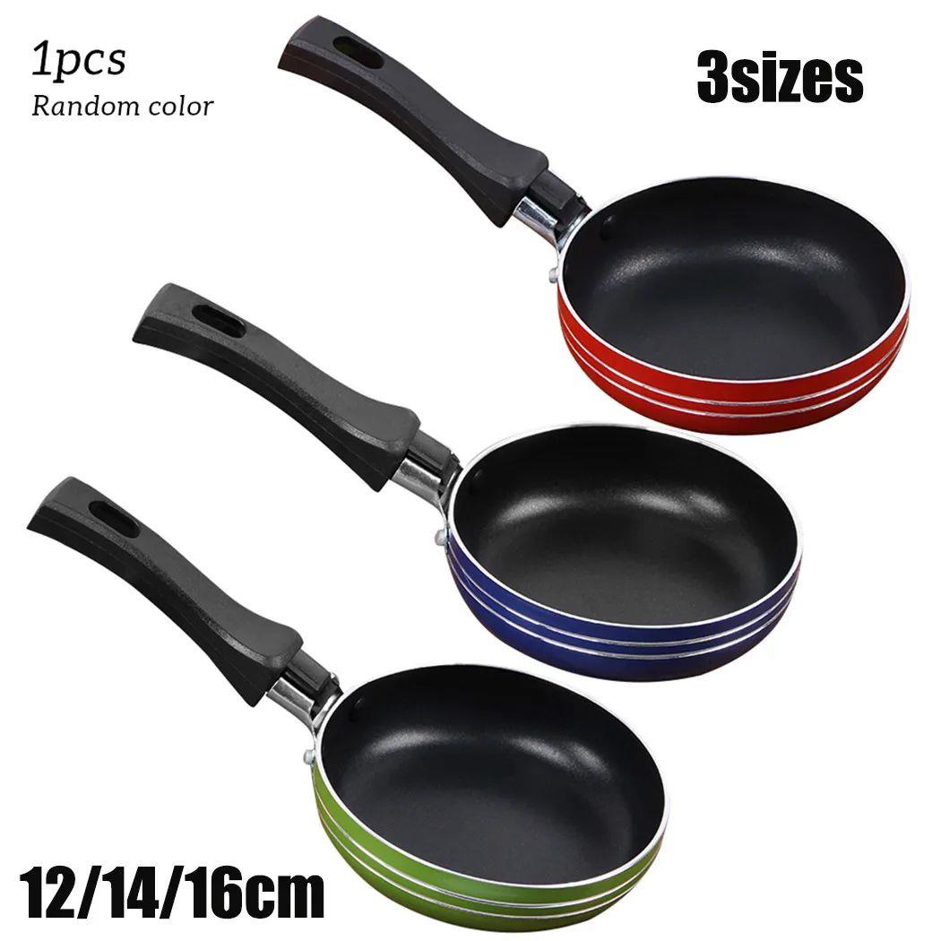 12cm/14cm/16cm Mini Frying Pan Non-Stick Steel Frypan Pot Sa