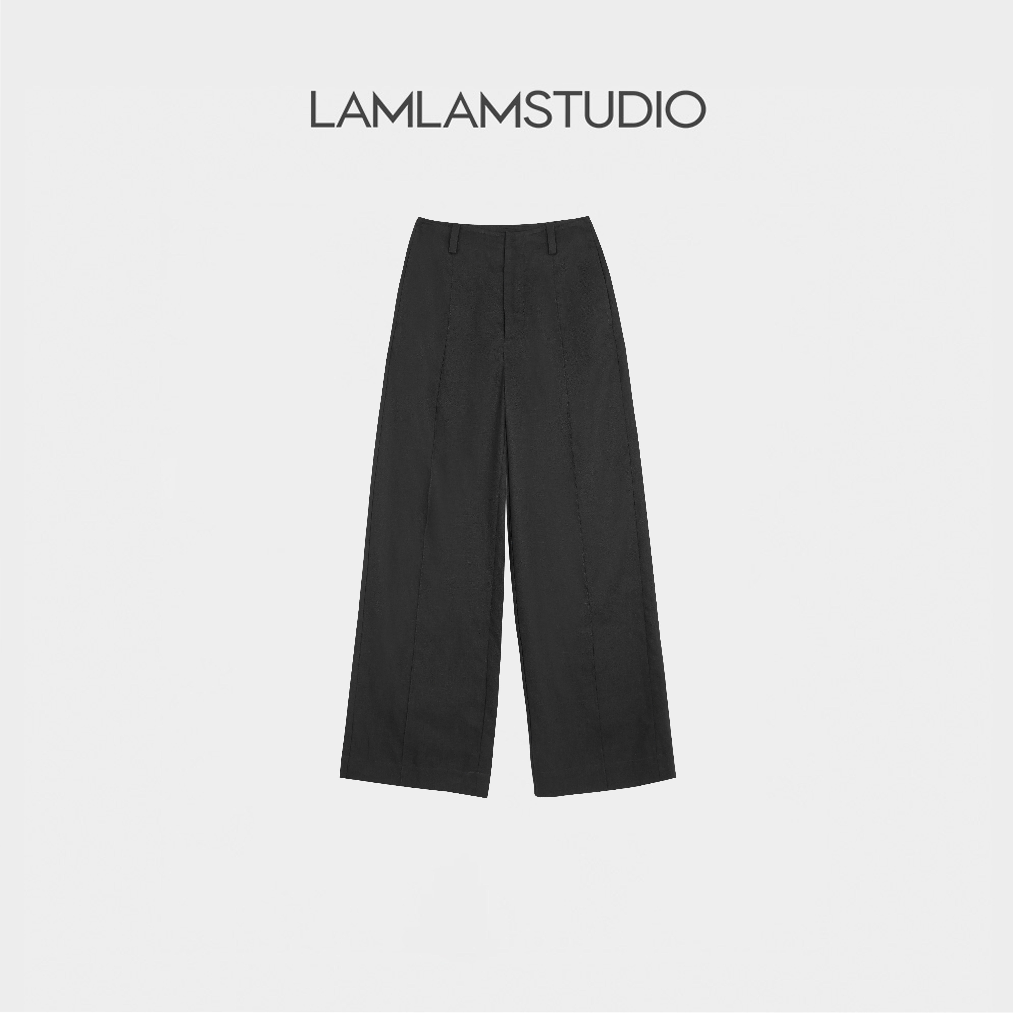 &ldquo;暗隐奢麻&rdquo;【165G亚麻+莱赛尔】直筒洗水休闲裤 张一琳L257699K