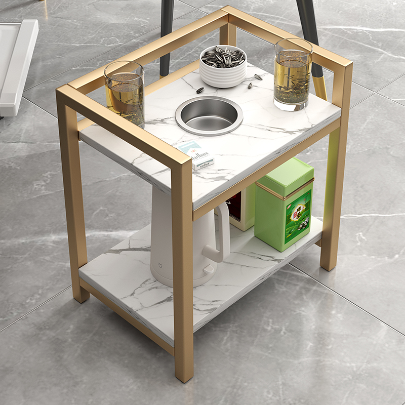 麻将桌茶几茶水架棋牌室麻将机旁小茶几烟灰缸水杯架麻将馆小桌子