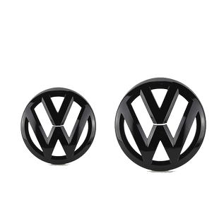 适用大众14-21款凌度朗行蔚领途观L途昂X途安L车标改装黑标装饰贴