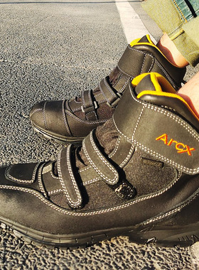 ARCX雅酷士摩托车骑行鞋机车赛车靴防水鞋牛皮四季透气防摔公路鞋