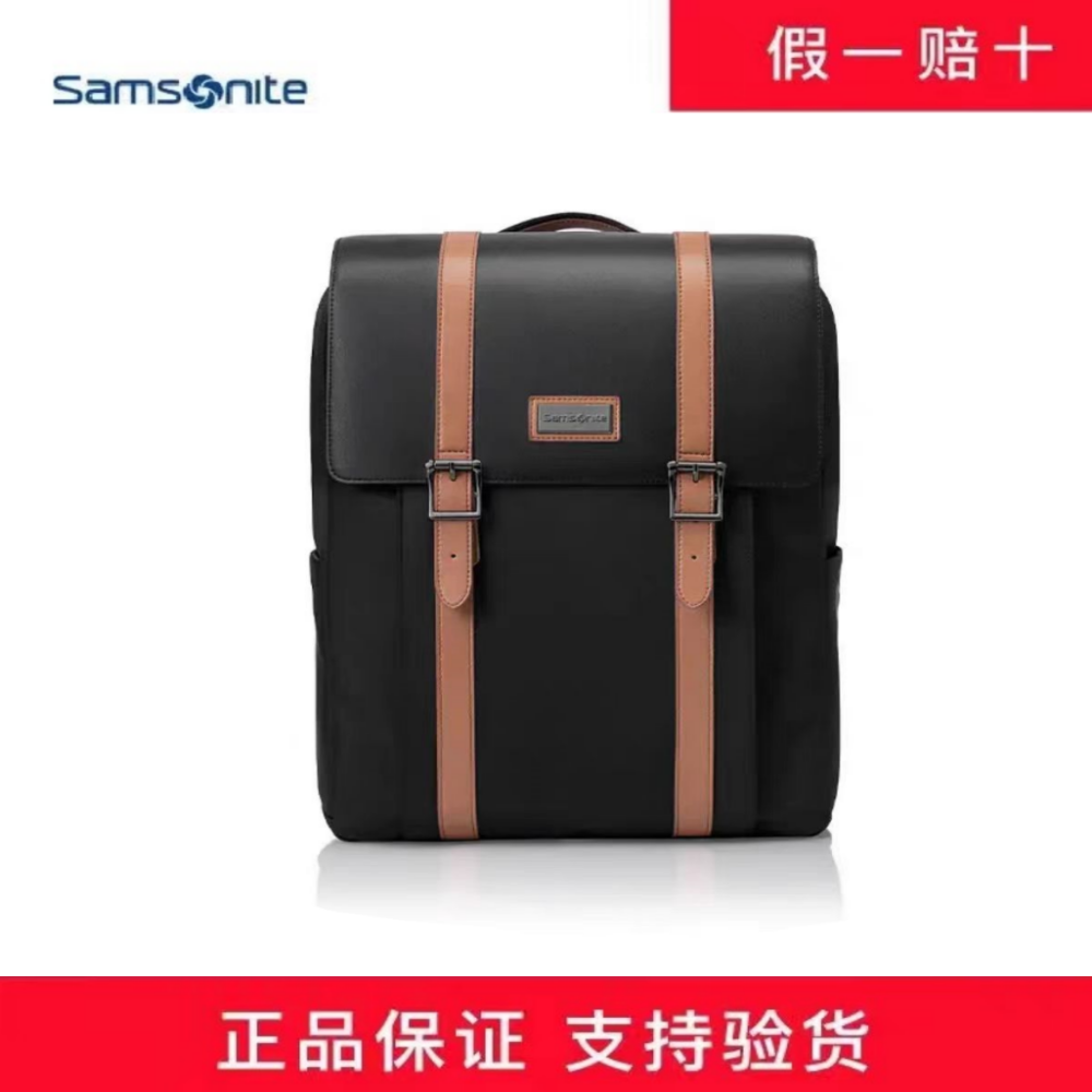 Samsonite/新秀丽休闲质感双肩包 16英寸电脑包大容量通勤书包TQ5