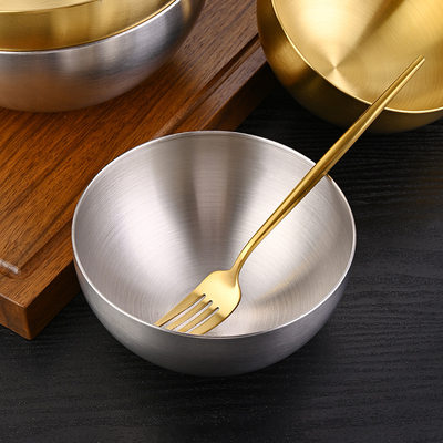 不锈钢韩式沙拉碗冷面碗拌饭汤碗泡面碗螺蛳粉碗意面碗麻
