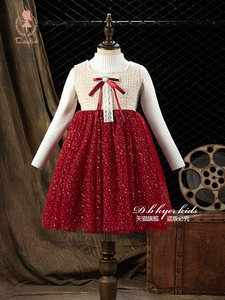 女童小香风套装礼服2023新款儿童洋气秋装网红时髦两件套连衣裙子