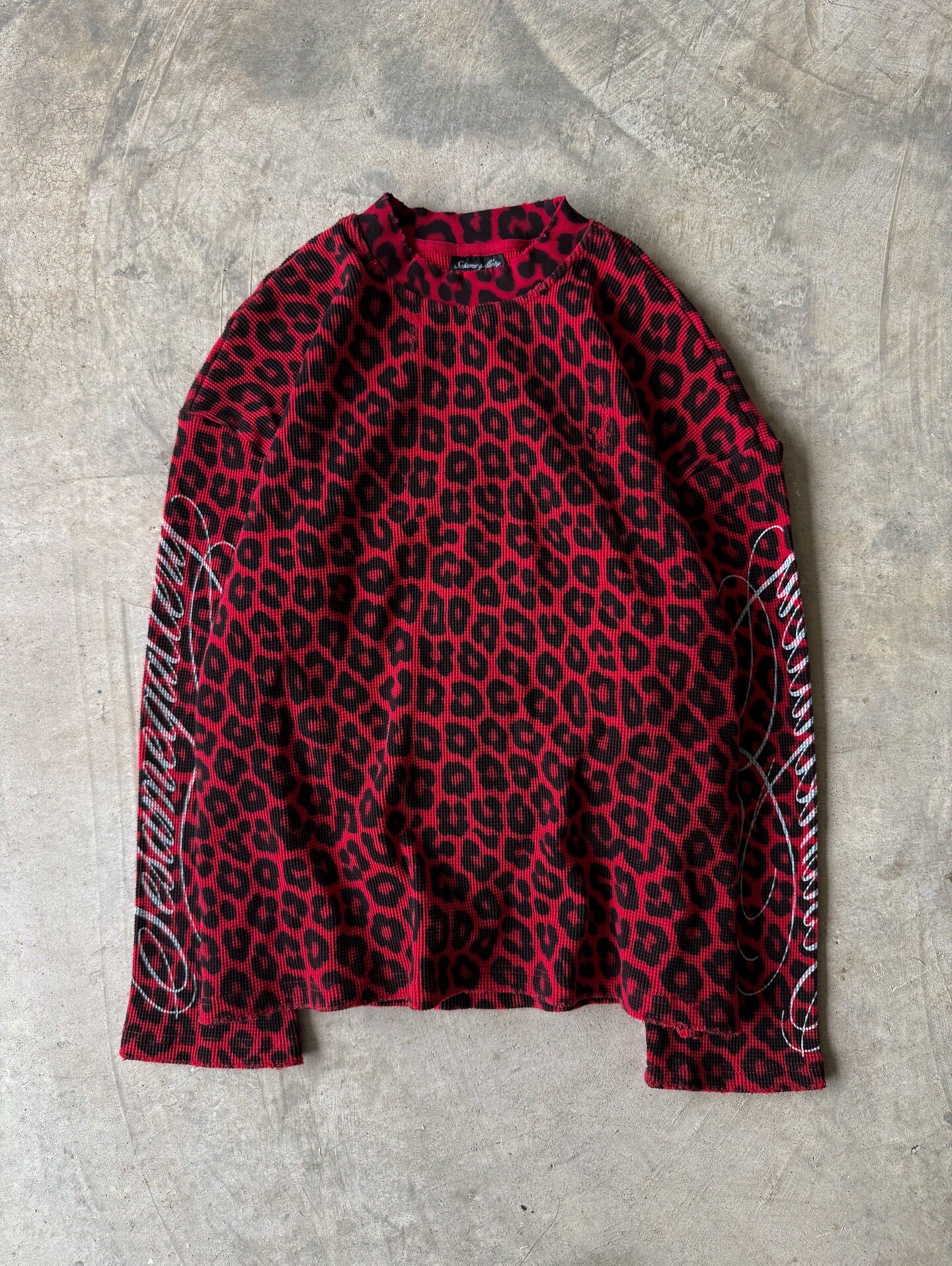 thumbnail for Count Money "SPORT CRACKS" American leopard print long-sleeved T-shirt