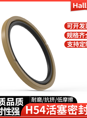 Hallite进口组合密封圈H54活塞/孔用格莱圈液压油缸耐磨/导向环8