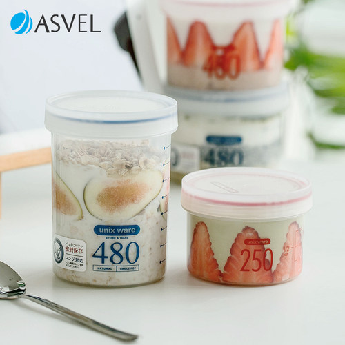 隔夜燕麦杯便携奶昔杯日本asvel