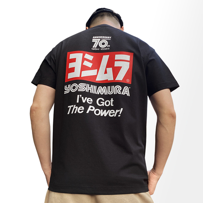 吉村排气70th摩托车短袖T恤