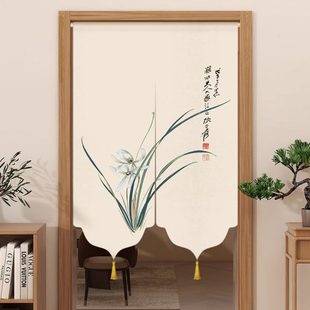 免打孔高档客厅门帘隔断帘帘子卧室新款 半截式 2025卫生间厕所遮挡