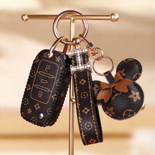 大众速腾钥匙套帕萨特宝来朗逸polo凌渡途观L迈腾CC探岳id3包扣壳