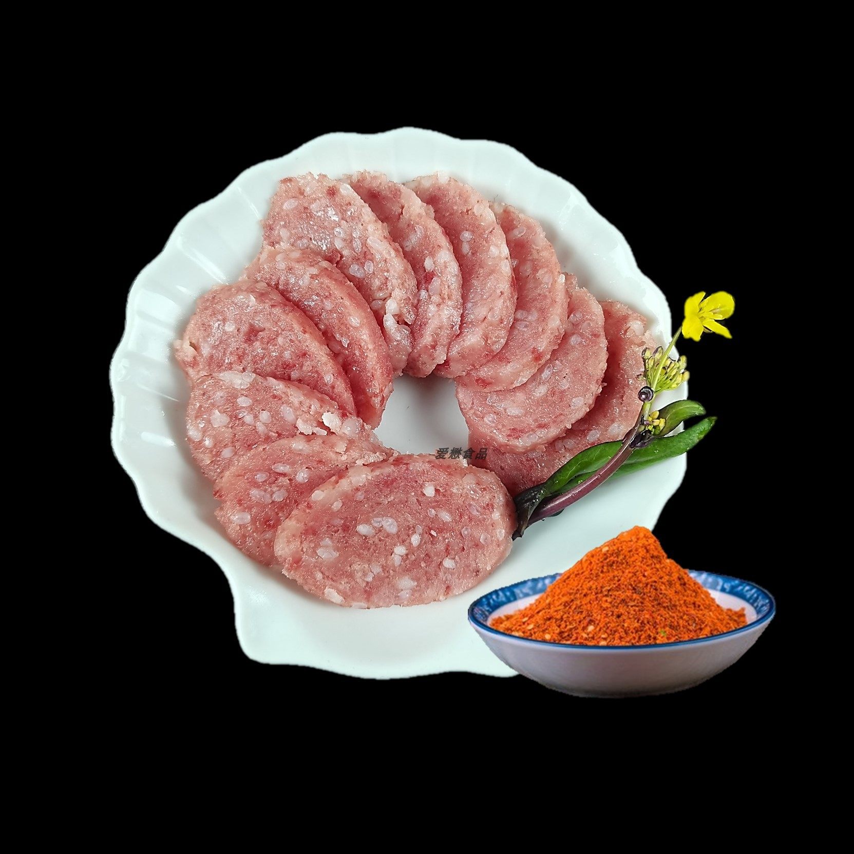 爱懋 肉多多糯米肠500g家用速食早餐火锅烧烤鲜肉肠送辣椒面0添加