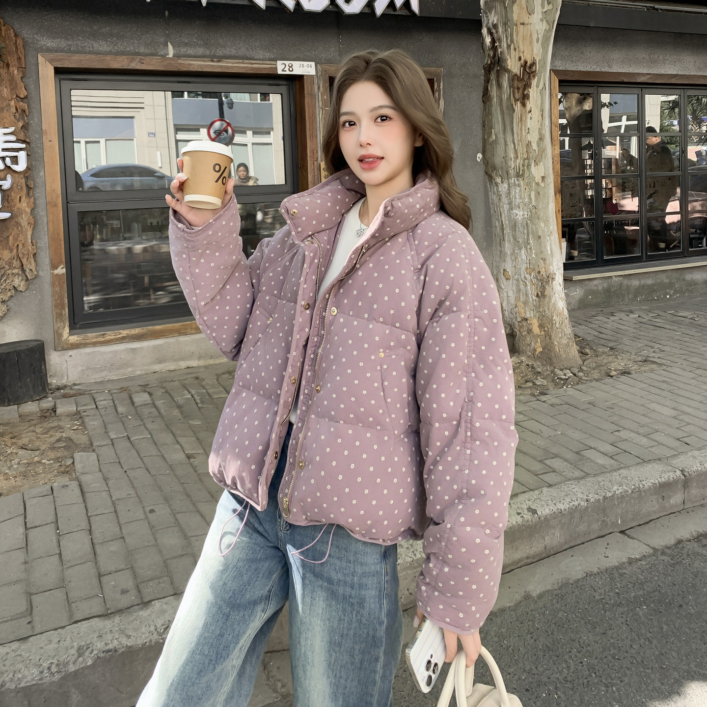 【有现货】【主推款】时尚加厚50绒羽绒服女短款8996-P265-K398，女装羽绒服，浙宝176（原073）