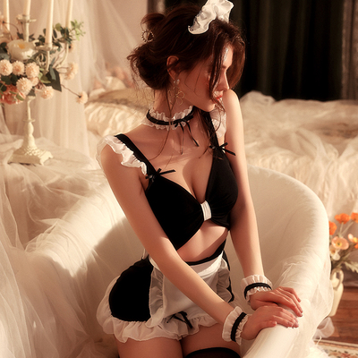 今夕何夕性感可爱女佣制服套装