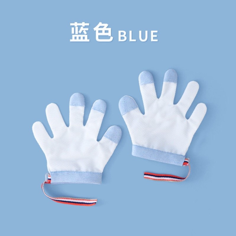 宝宝户外爬行手套防吃手包大拇指婴儿吃手小孩戒吃手啃指甲咬手指