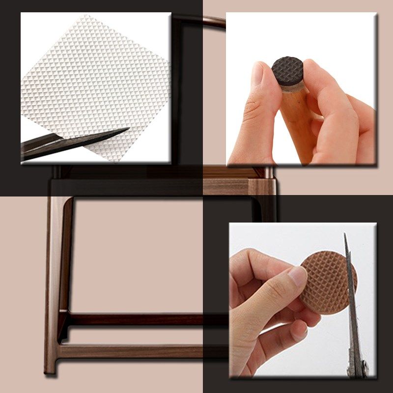 黑色桌椅脚垫地板保护垫棕色红木家具椅子消音垫沙发垫耐磨凳脚垫