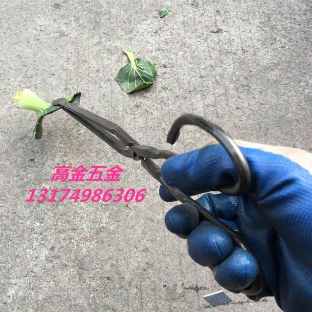 包邮家用火钳煤饼钳铁钳铁钳子柴火钳垃圾钳烧烤碳钳夹拾物器铁夹
