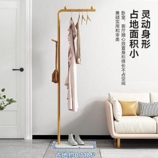 衣架落地卧室挂衣架网红可移动带轮家用客厅简易衣帽架挂包架子