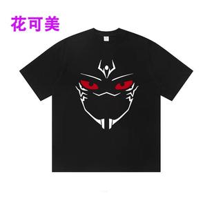 T恤 夏季 神眼天眼陀密宗慧眼般若西藏尼泊尔新款 印花纯棉情侣装