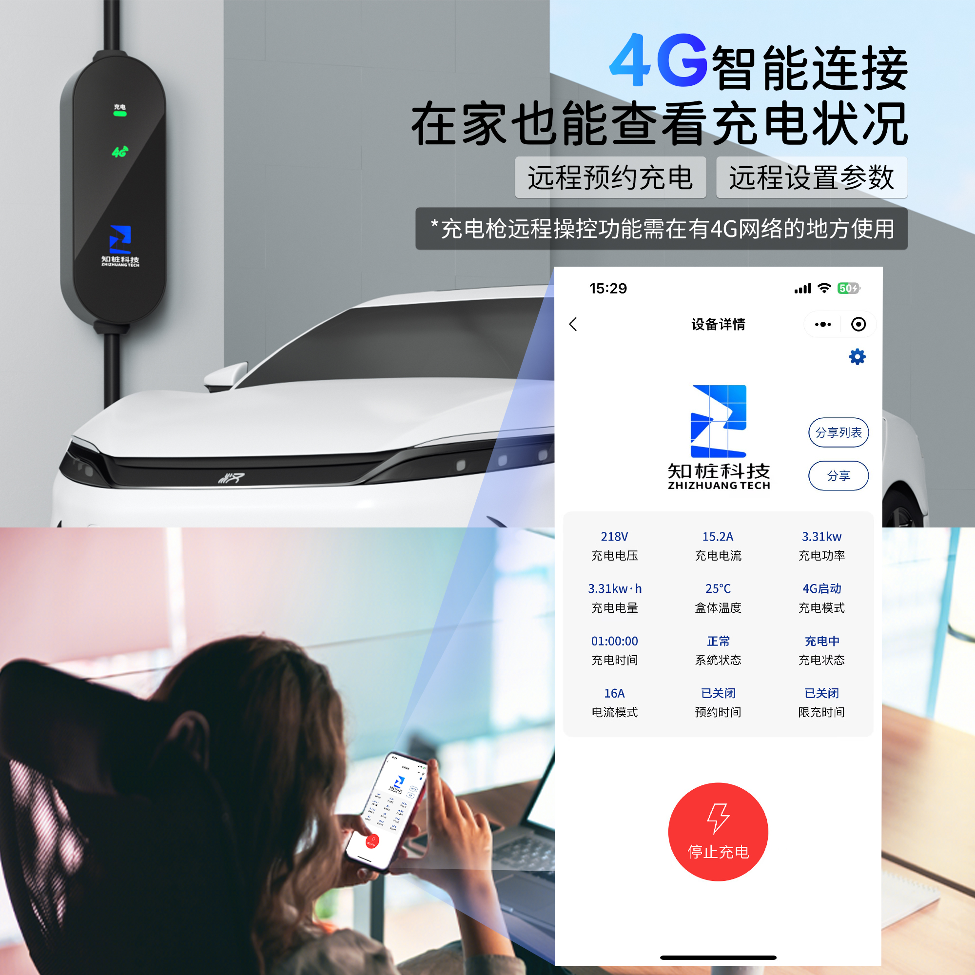 新能源电动汽车充电枪器随车便携式免接地家用比亚迪特斯拉3KW16A 鲜花速递/花卉仿真/绿植园艺 洒水/浇水壶 原图主图