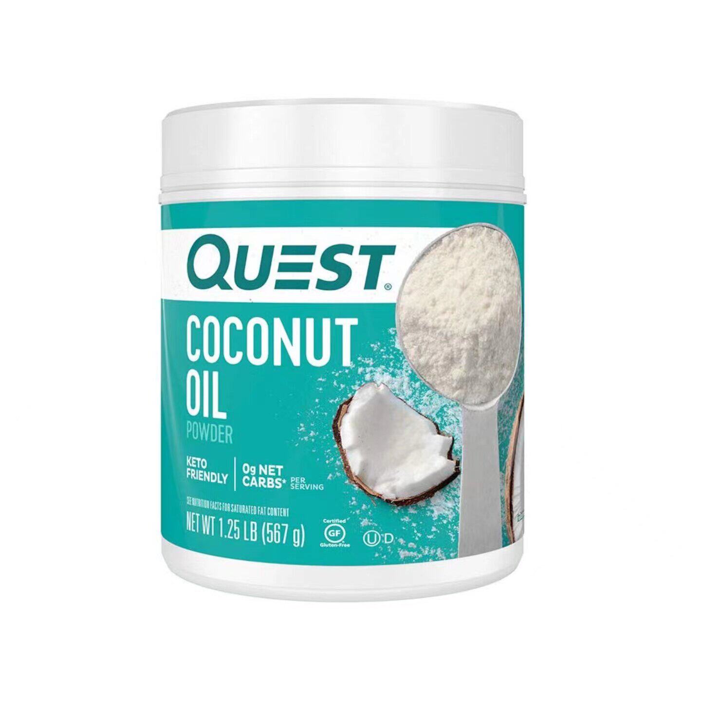 美国直邮 Quest Nutrition 椰子油巧克力奶昔蛋白粉 无麸质 567g