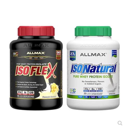 ALLMAX ISOFLEX 90% ISO WHEY protein Free Sugar分离乳清蛋白粉