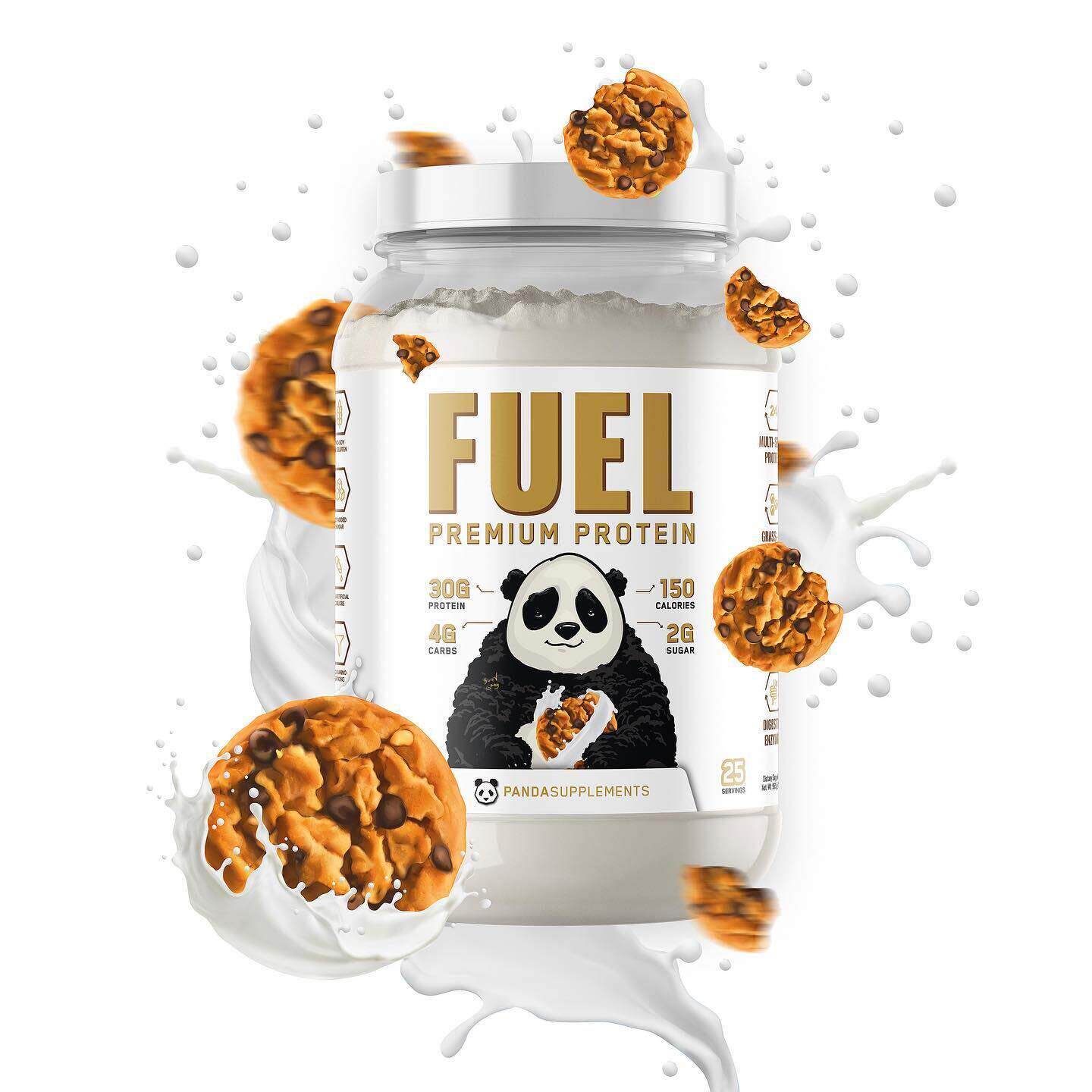 新品美国PANDA SUPPS FUEL Premium Protein乳清蛋白2磅低碳健身